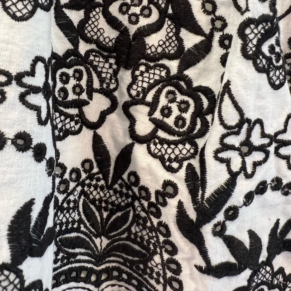 NWT! Parker White Cotton Eyelet Embroidered Summer Dress. Size Small. - Picture 11 of 11